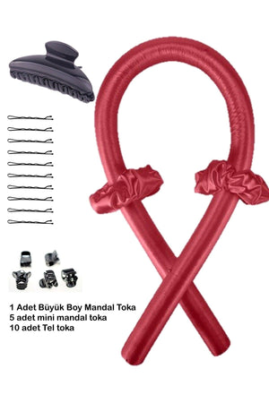 Heatless Hair Styler, Hair Sausage Satin Buckle Set - Swordslife