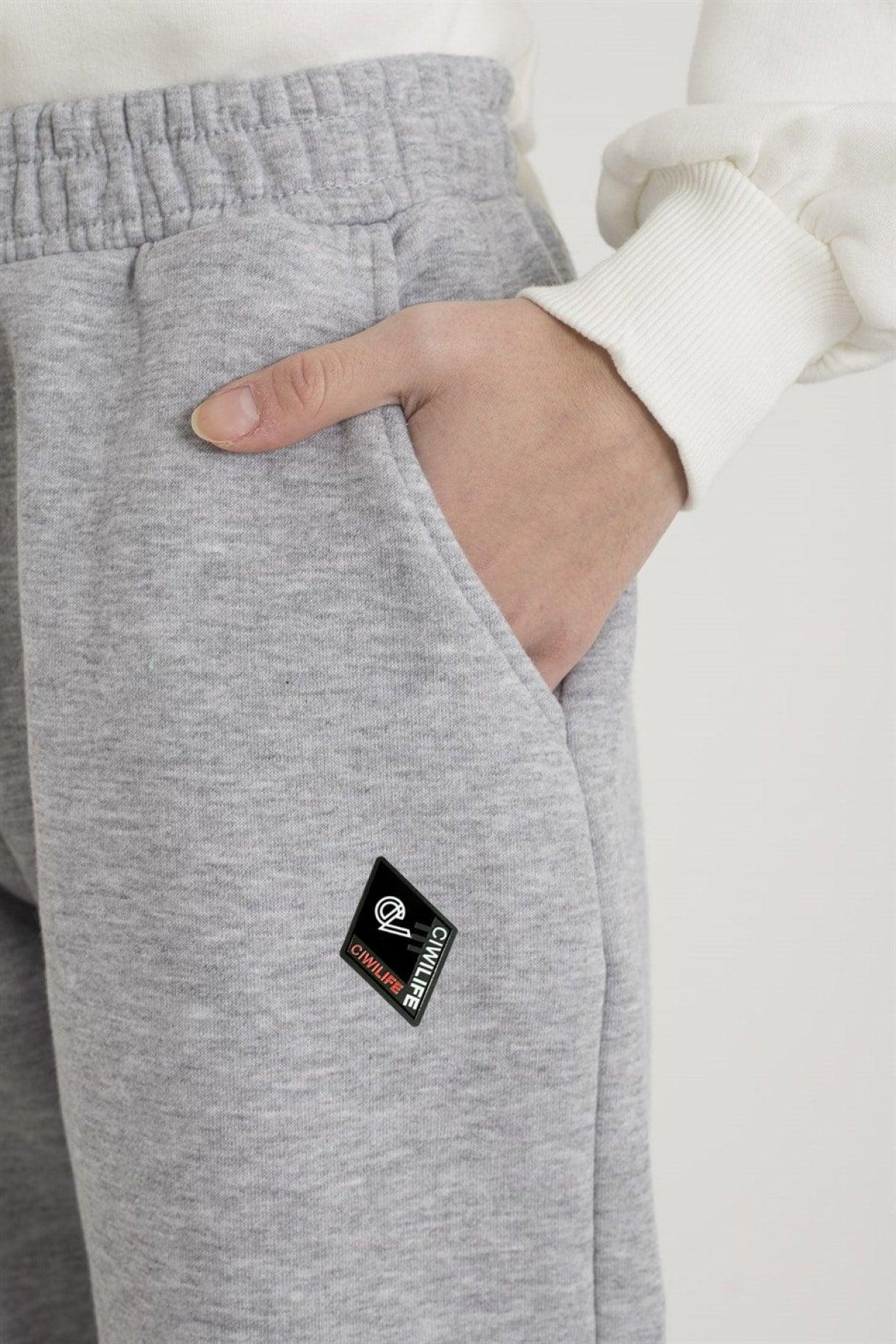 Unisex 2ip Knitted Fabric Print Ciwi Sweatpants - Swordslife