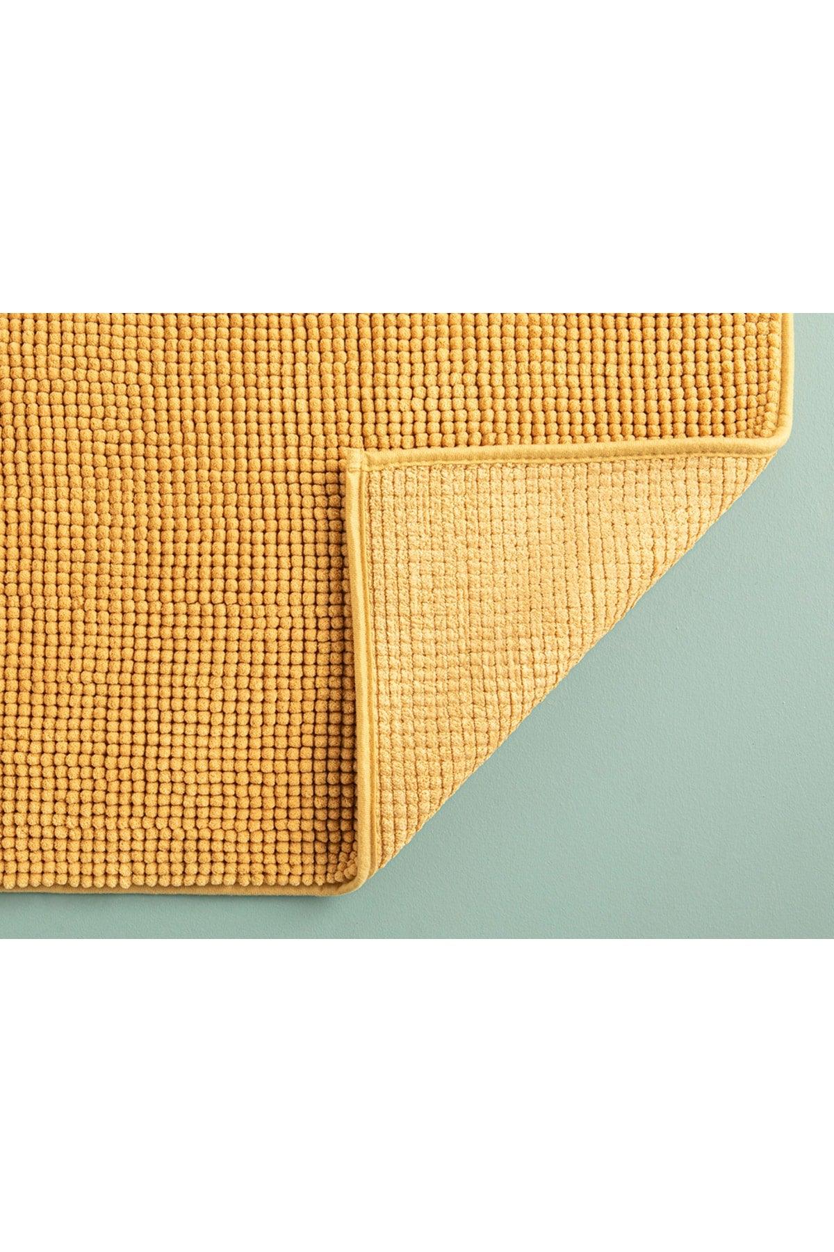 Paige Polyester Pasta Bath Mat 50x80 Cm Yellow - Swordslife