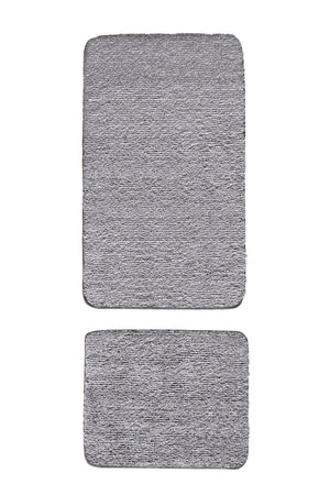 Segura Plush Gray Anti-Slip Floor Bath Mat - Swordslife