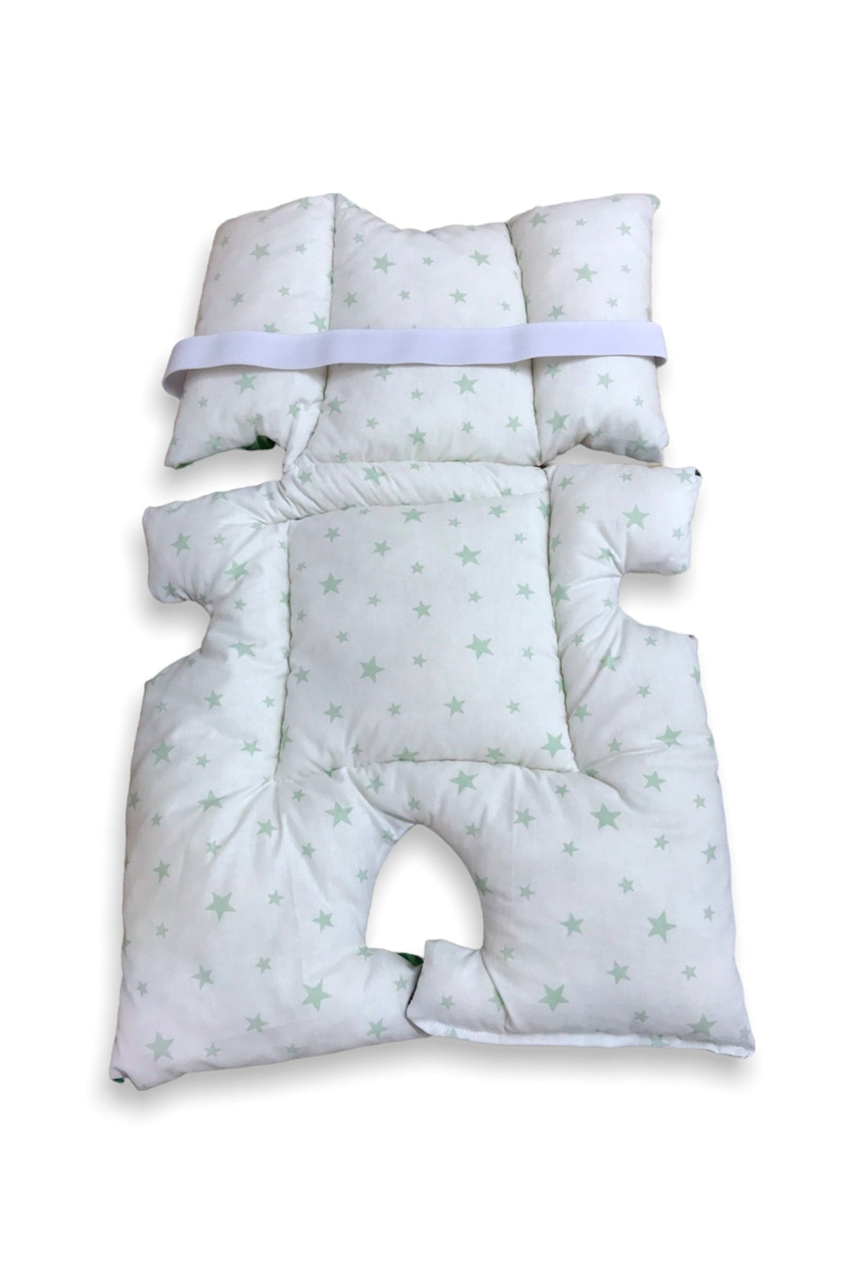 100% Cotton Baby Stroller And Baby Carriage Cushion Green Forest