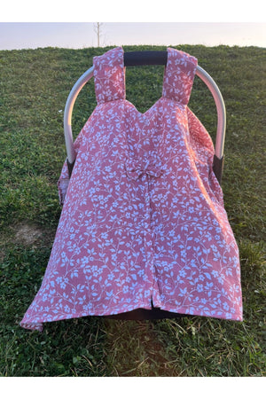 Run Baby Muslin Fabric Push-Up Stroller Cover (Pink Flower) 75X100Cm