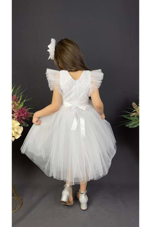 Girl Princess Dress Mnk0531 White