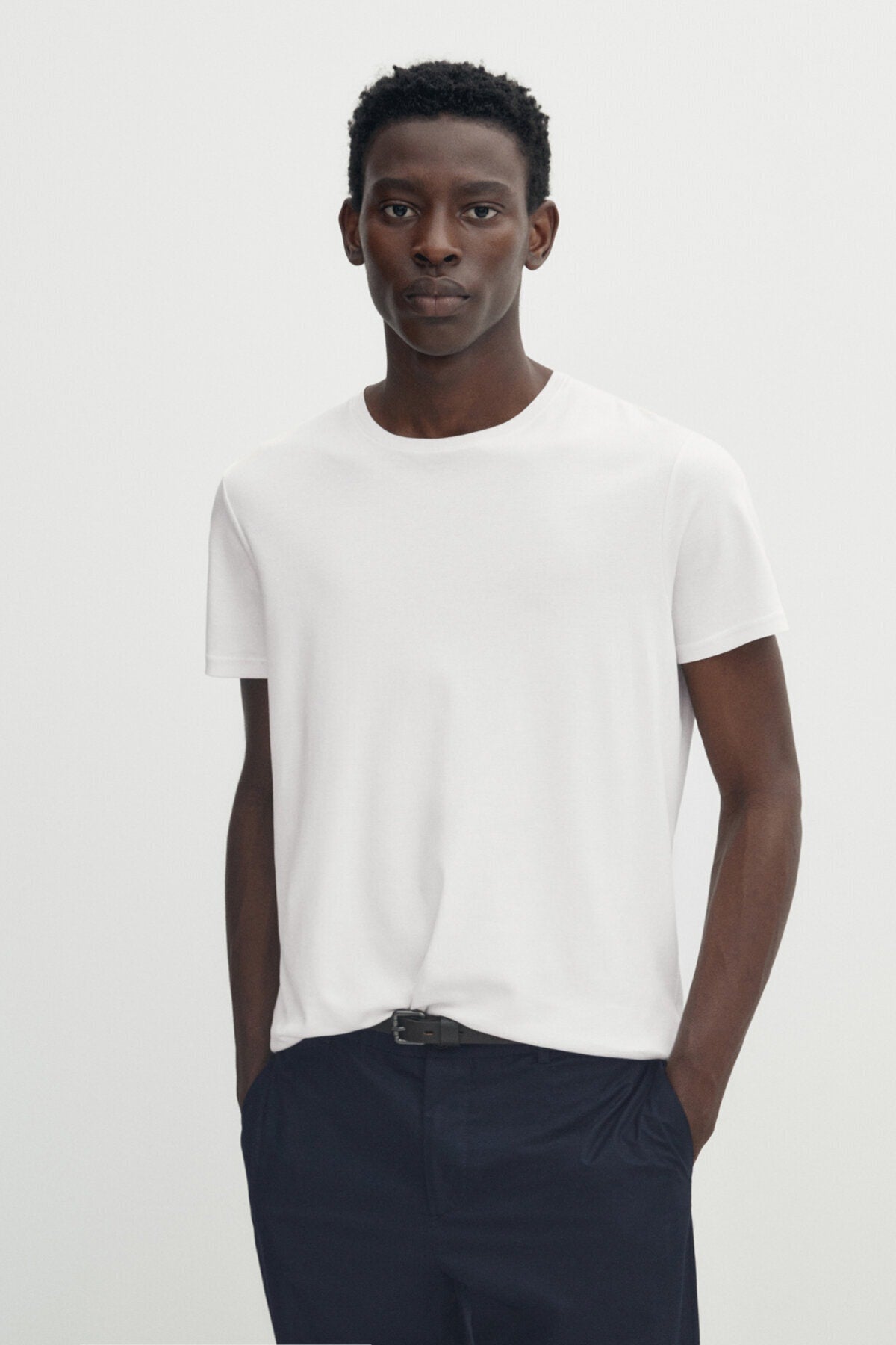 Short Sleeve Mercerized Cotton T-Shirt