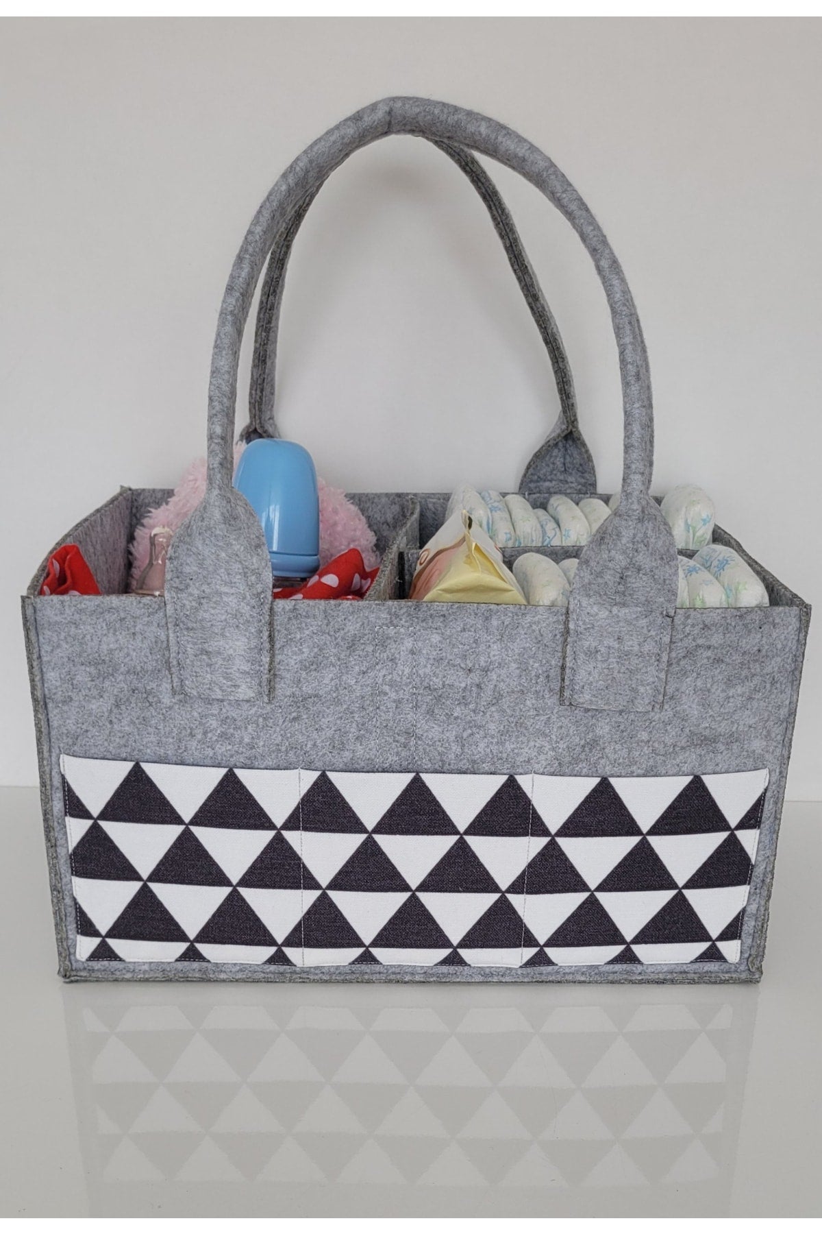 Handmade Multi-Purpose Felt Mother Baby Care And Organizer Bag Functional Organizer