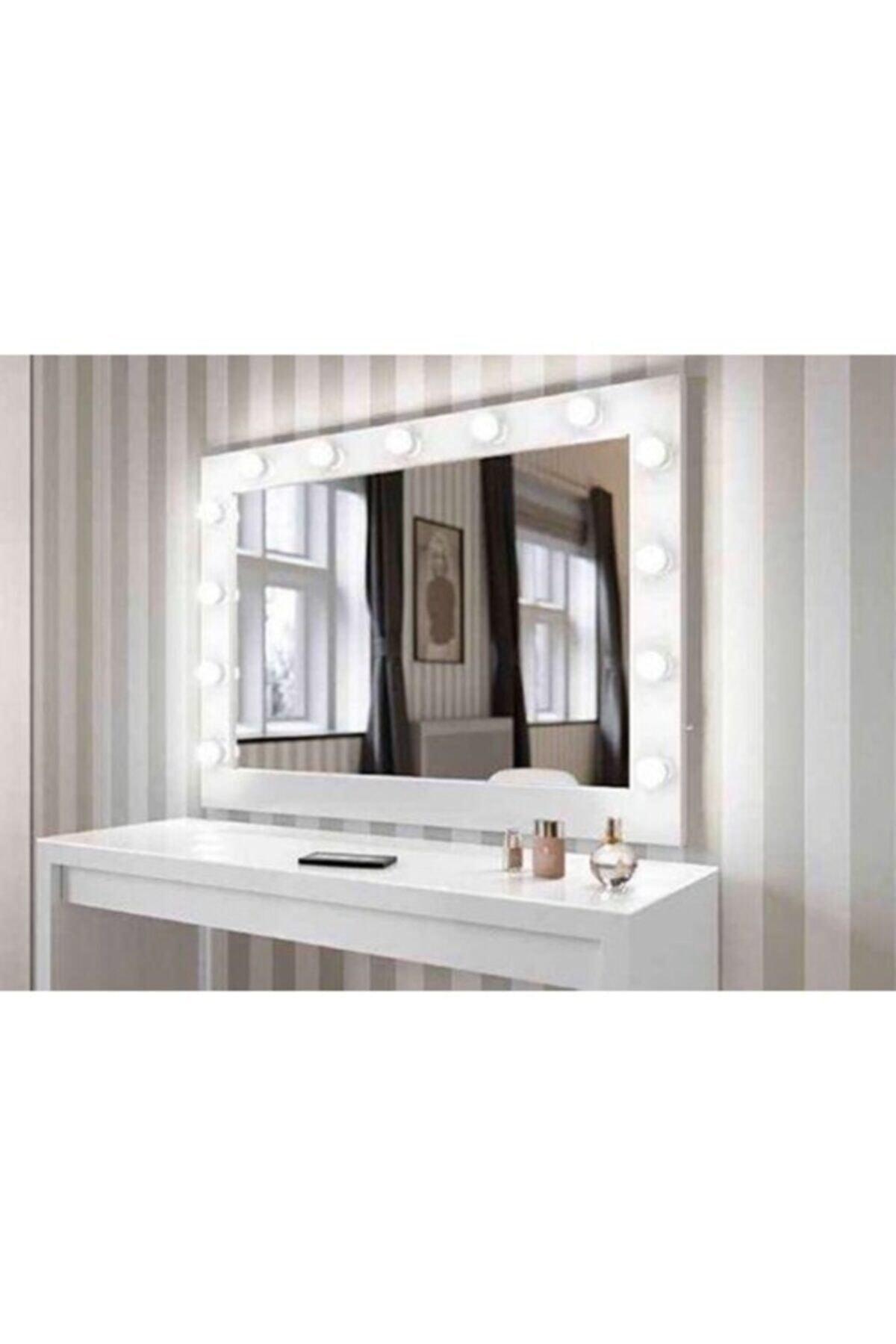 Illuminated Backstage Makeup Mirror 85x65 Cm - Swordslife