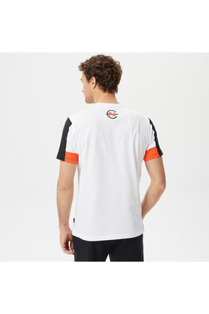 Men'S White Color Block Standard Fit Short Sleeve T-Shirt