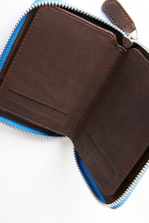 Men'S Blue Wallet