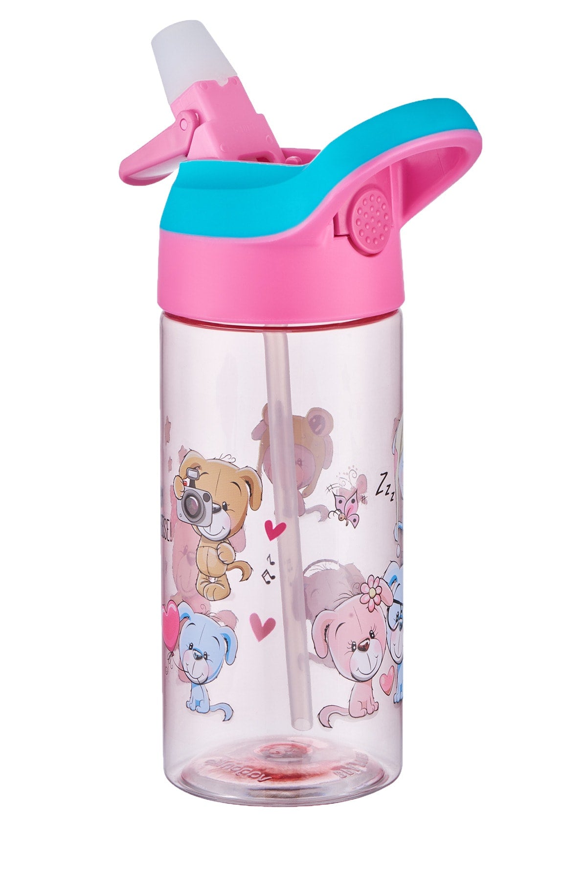 500Ml Tritan Thick Children'S School Water Bottle With Straw