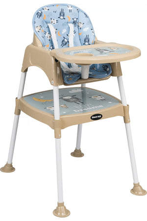 Baby Feeding 3In1 Working Table Highchair Cream Lamb