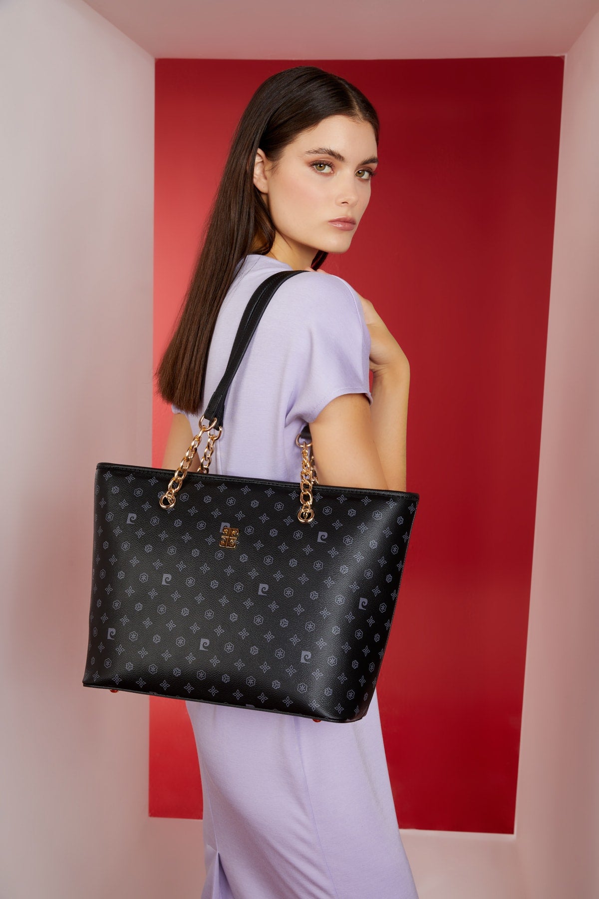 Black Monogram Women'S Shoulder Bag 05Po22Y1546