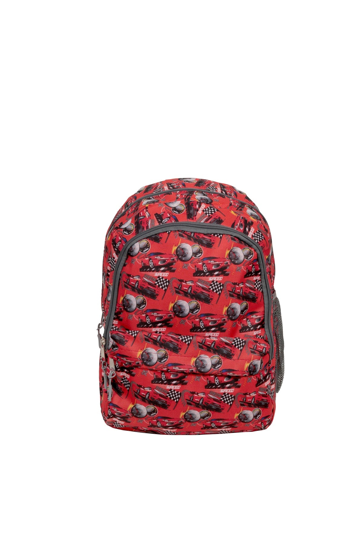 Car Patterned 3 Piece Primary School Bag