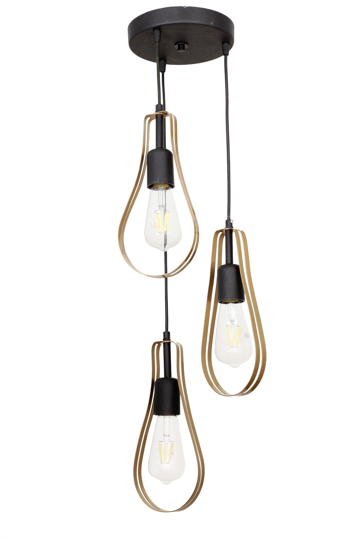 Metal Pear 3Rd Antique Chandelier