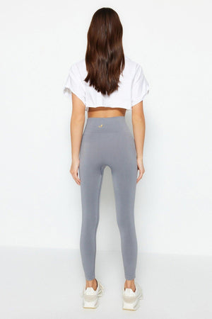 Vella - Gray High Waist Gainer Leggings - Swordslife