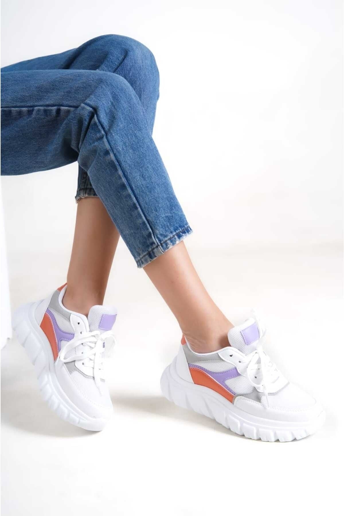 Women's Lace-Up Mesh Casual Sneaker Sneakers RM0474