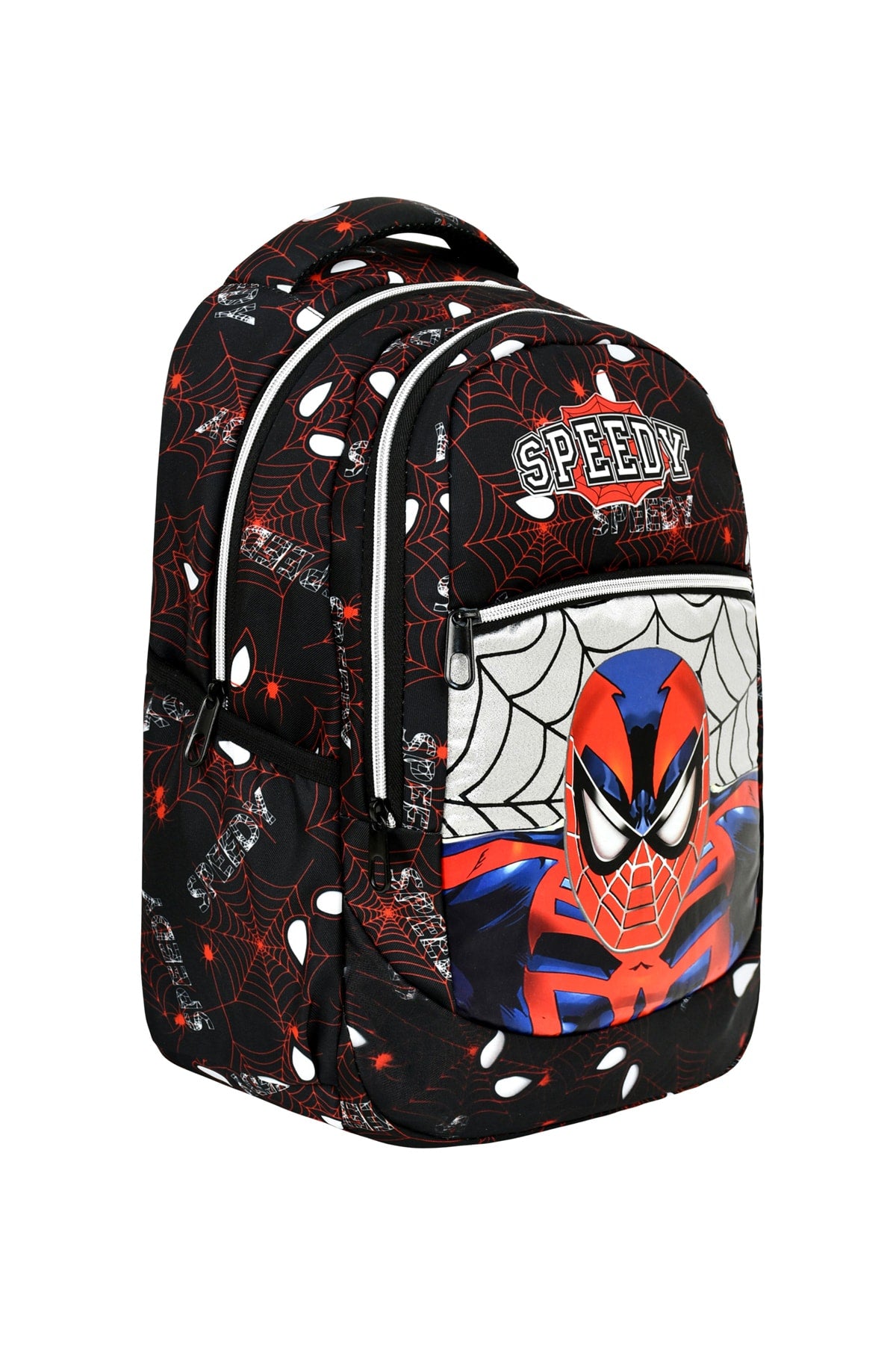 3-Pack Elementary School Spider-Man Patterned School Bag For Boy With Food And Pencil Holder