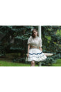 Special Design Couture White Lace Crop Top Blouse - Design Bustier - Swordslife