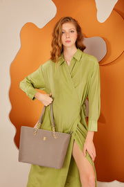 Print Gray Women'S Shoulder Bag 05Po22Y1546