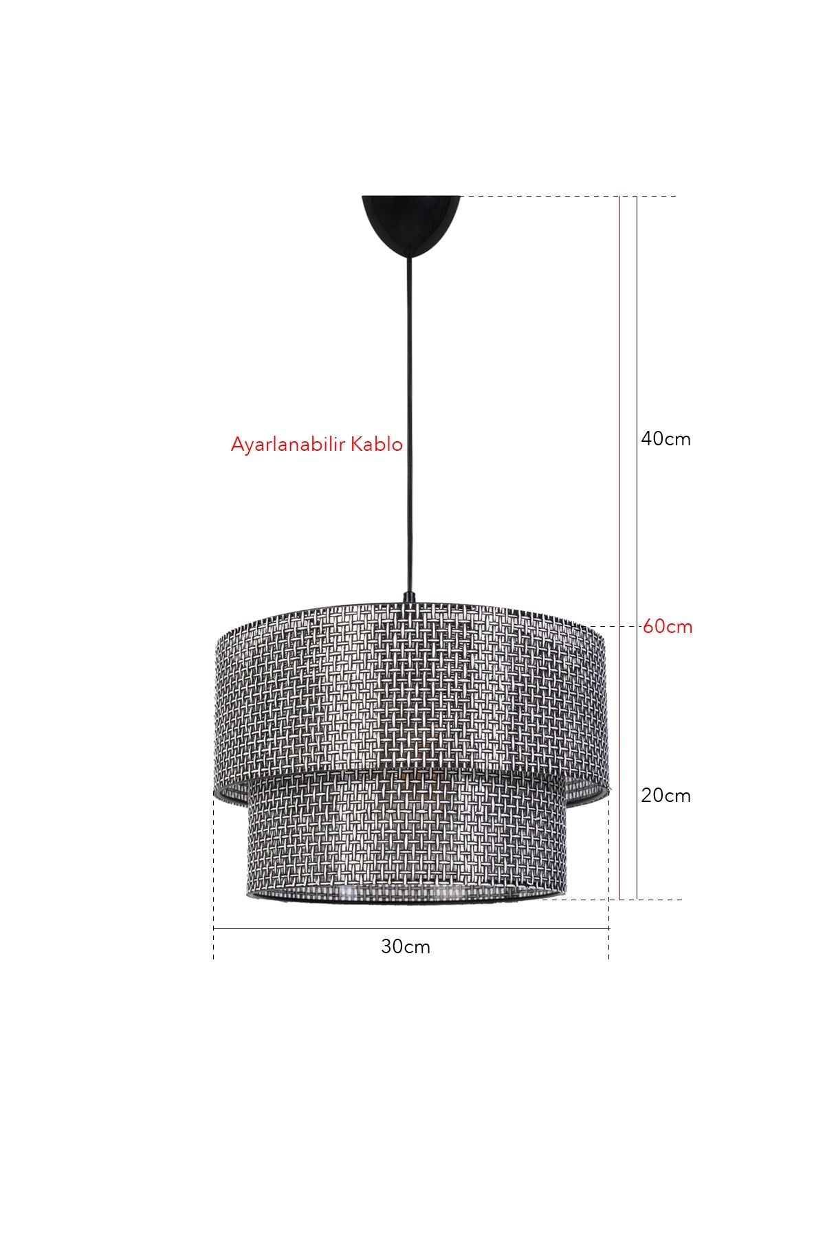 Desert Pendant Chandelier Black