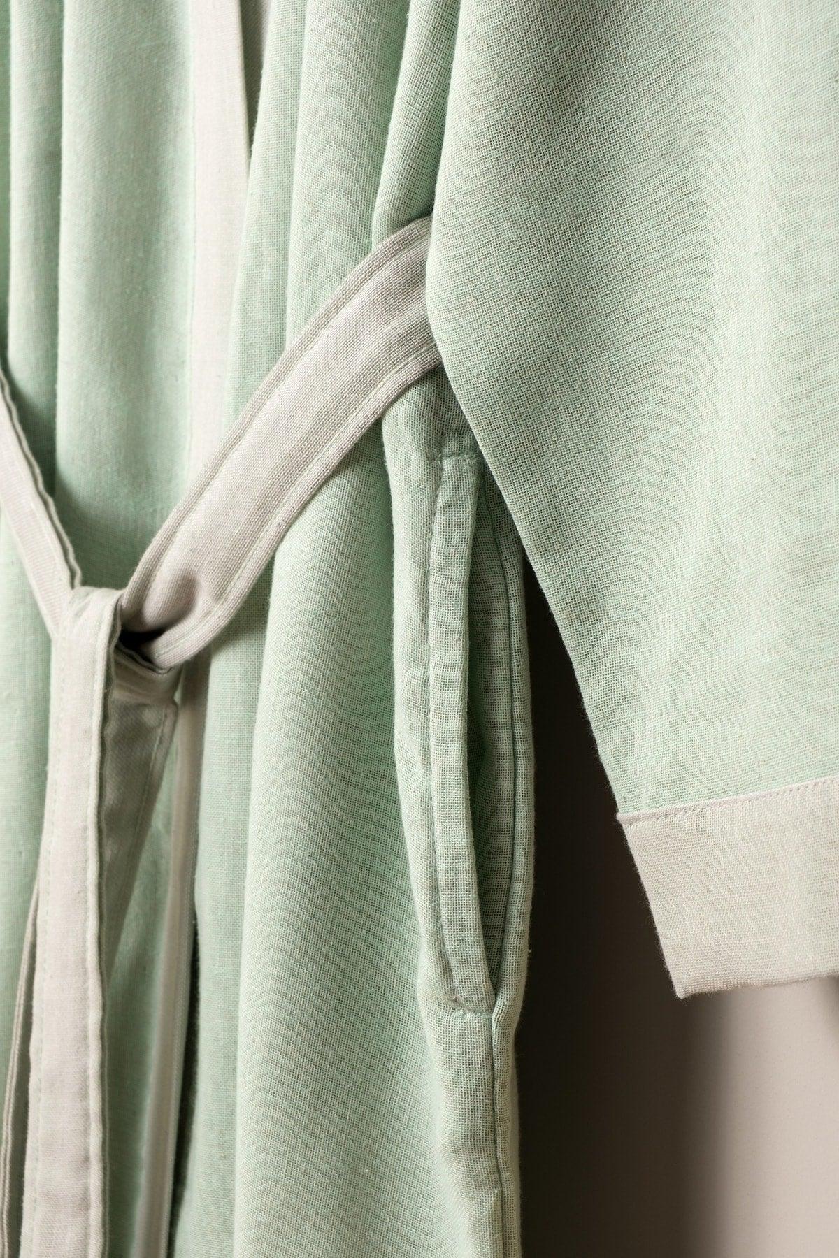 Unisex Karya Peshtemal Bathrobe Mint - Swordslife