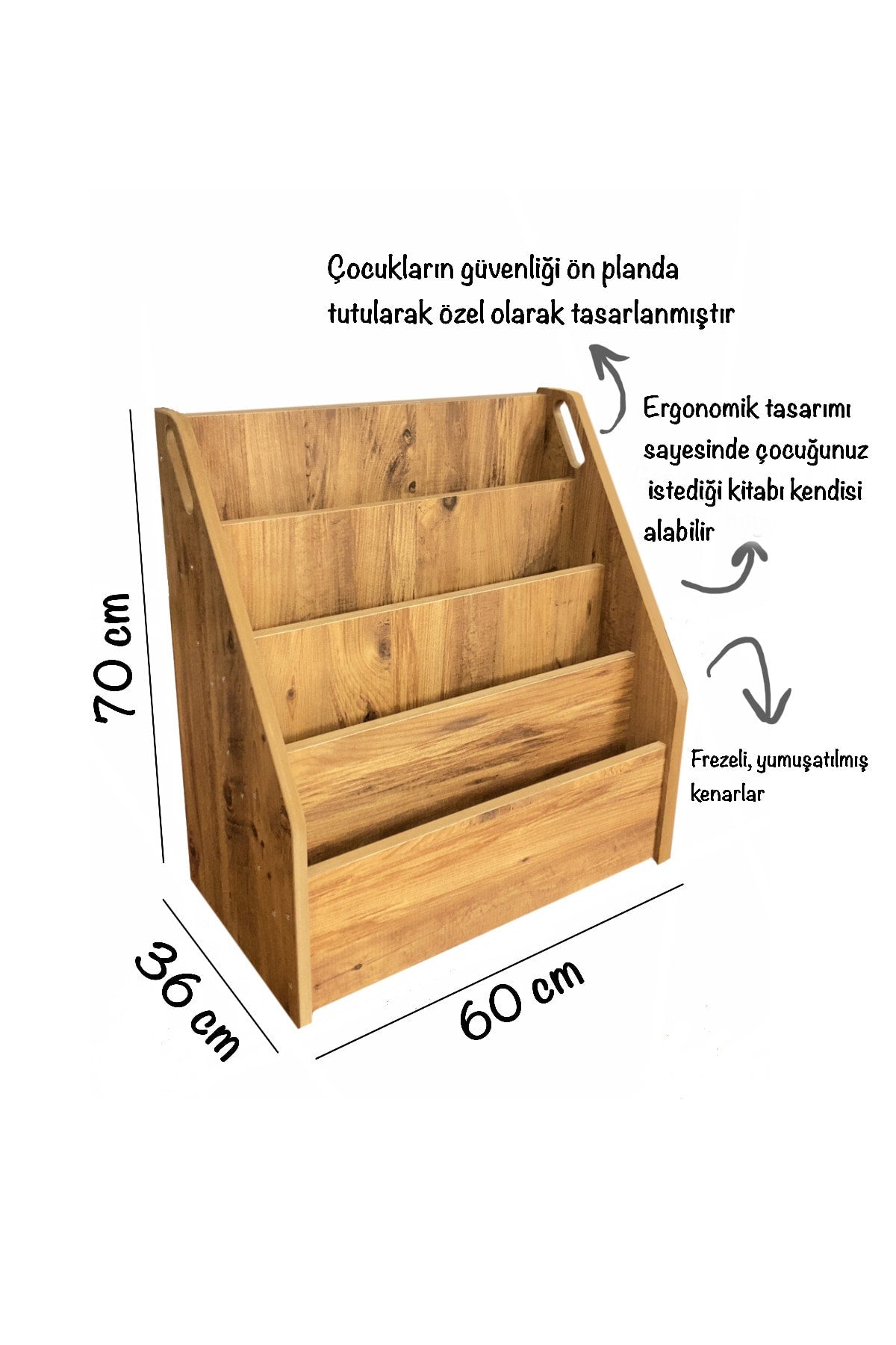 Children'S Bookcase And Shelf / Montessori Shelf And Bookshelf
