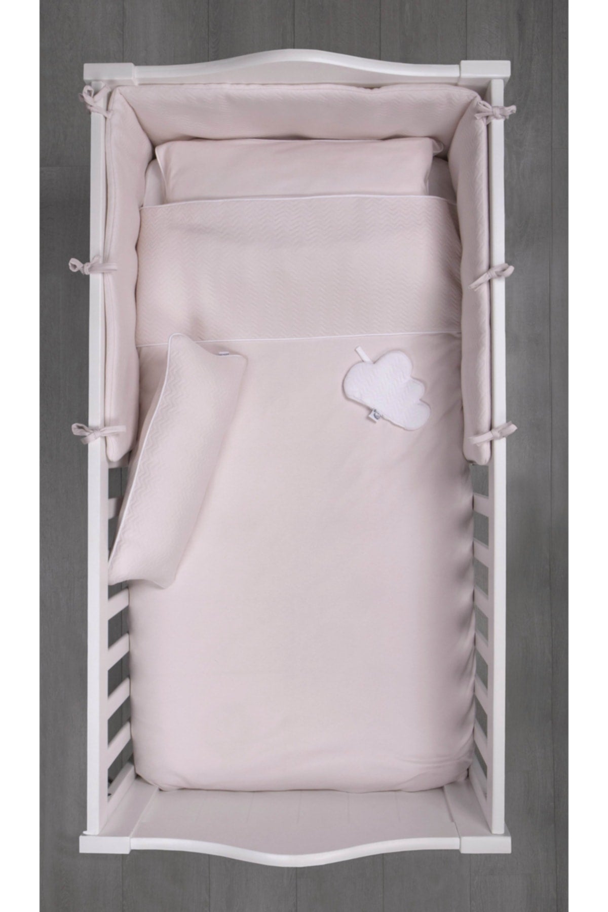 Chevron Light Pink Baby Duvet Cover Set 100X135