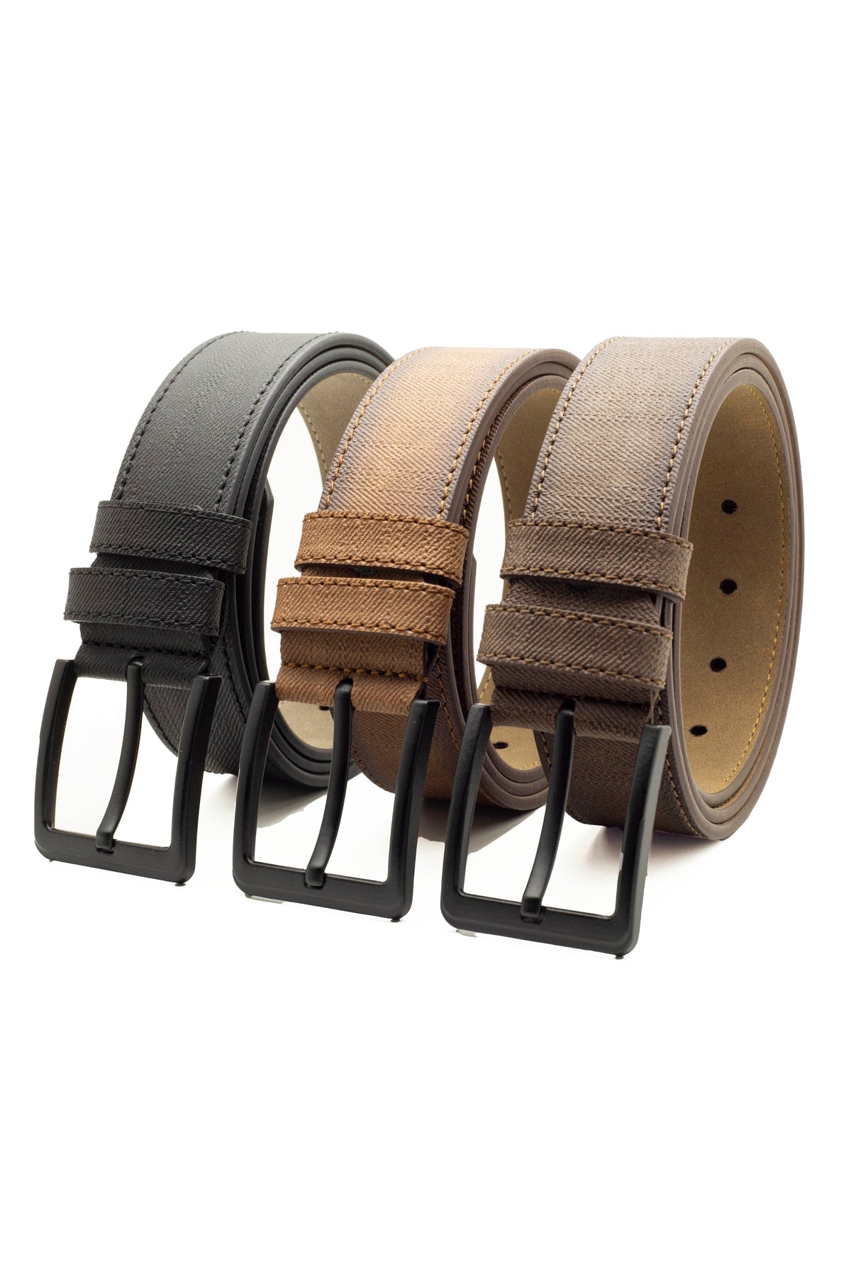 3 Pieces Men's Belt Suitable For Jeans And Canvas