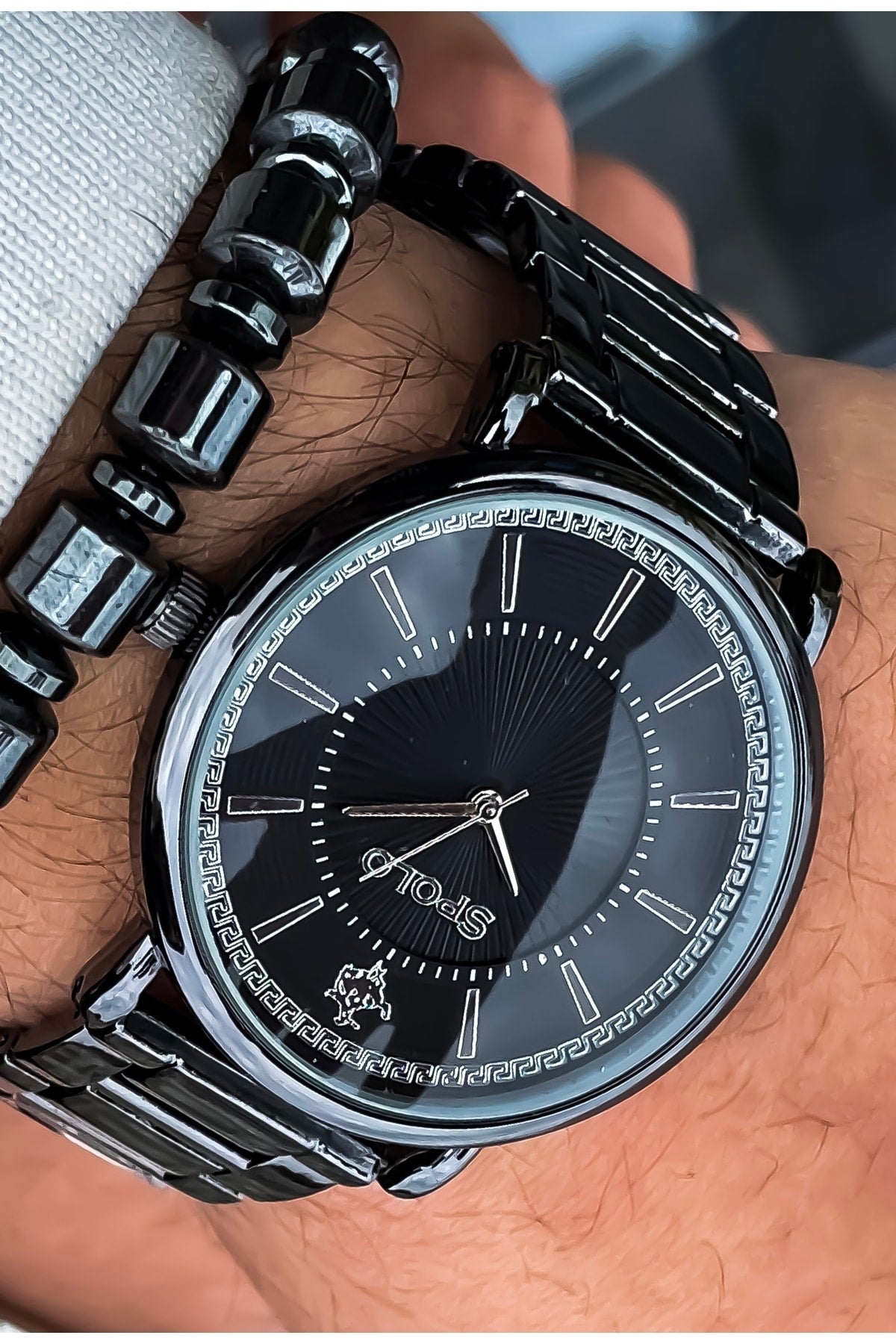 Steel Band Men'S Wristwatch Waterproof+Wristband