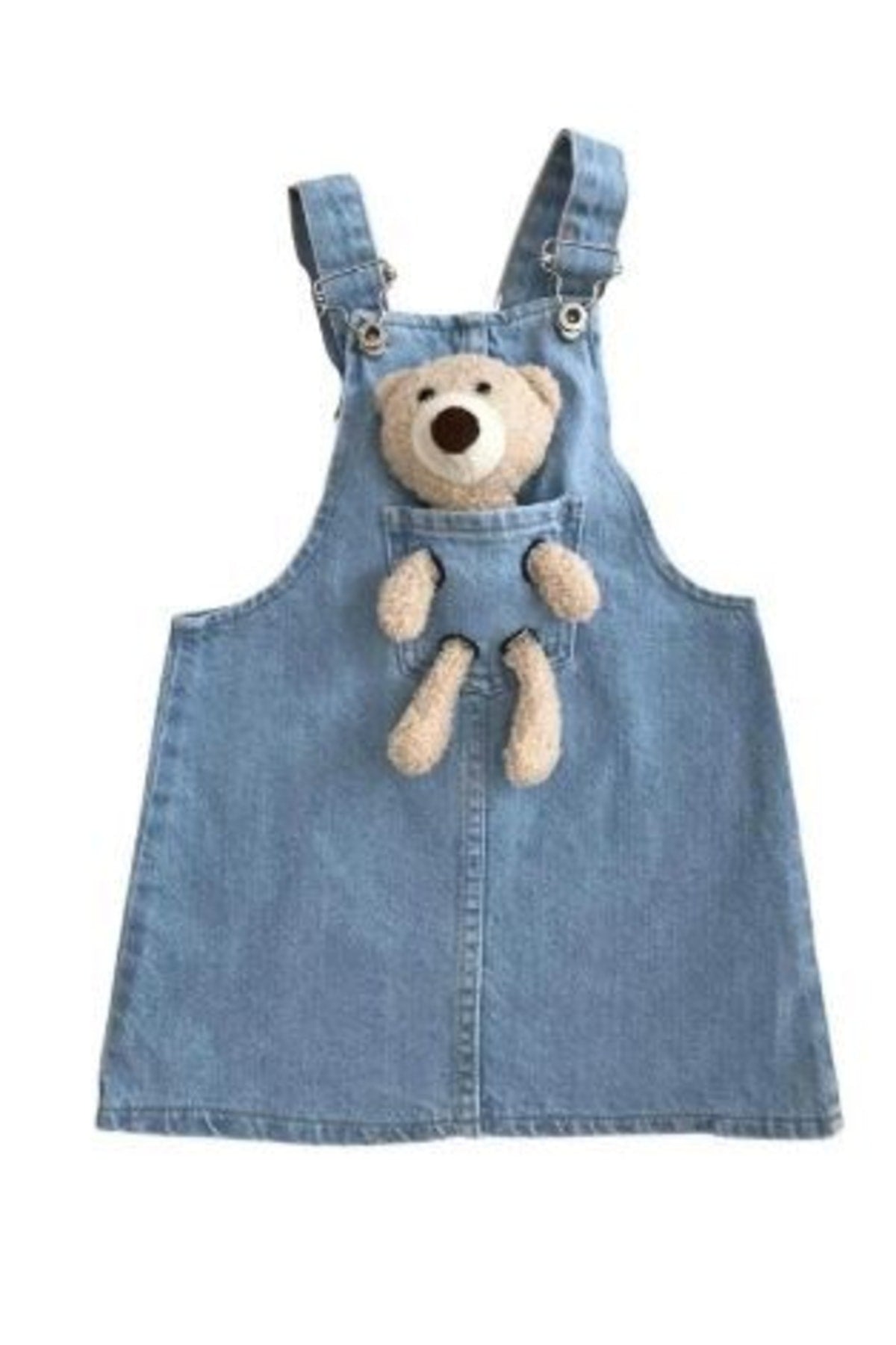 Teddy Bear Jeans Gilet / Denim Dress