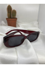 Unisex Vintage Sunglasses Claret Red - Swordslife