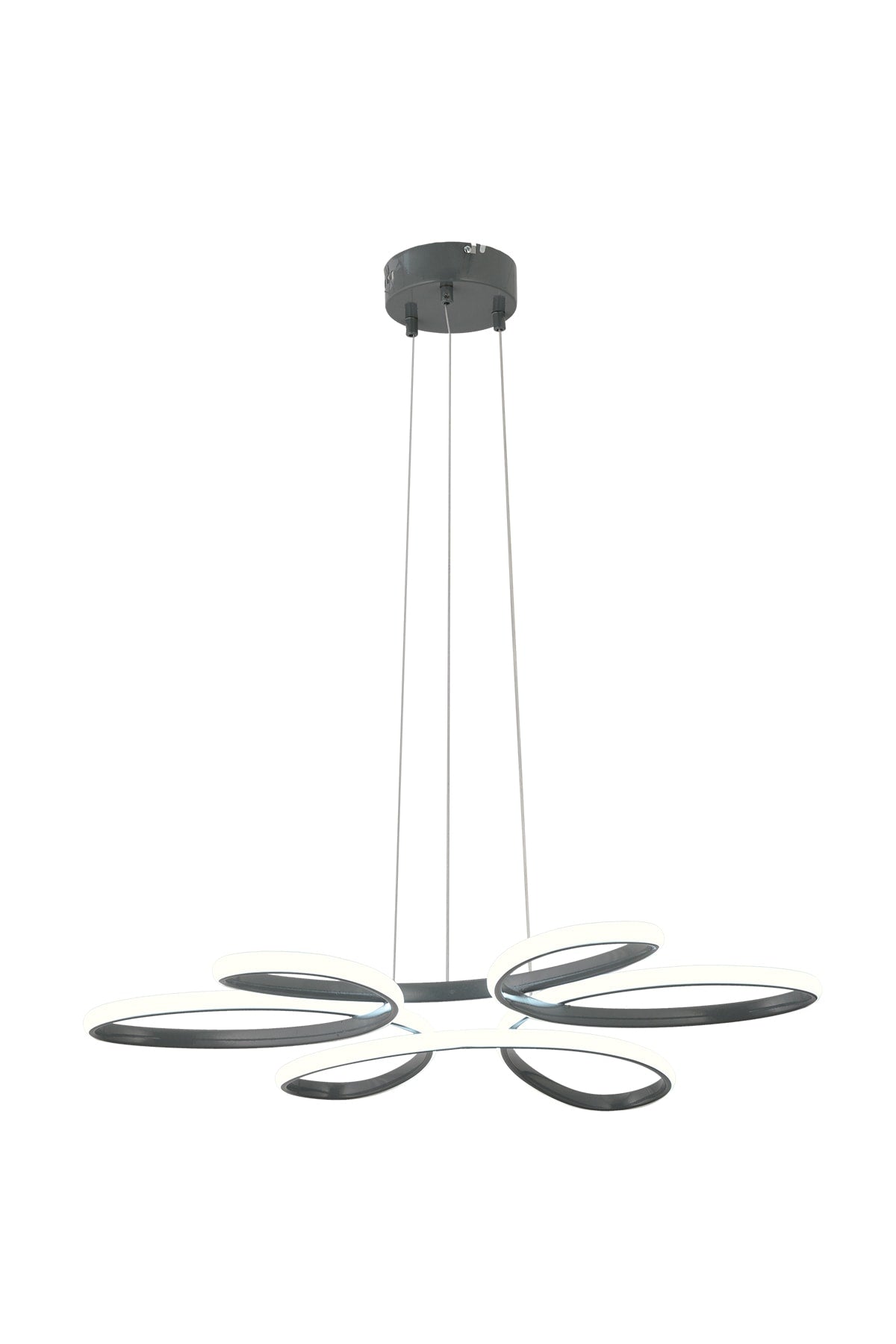 Flora Smoked Modern Pendant Lamp Led Chandelier