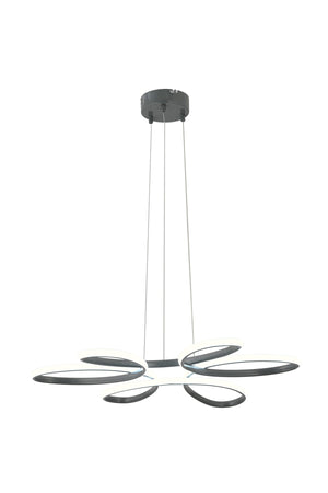Flora Smoked Modern Pendant Lamp Led Chandelier