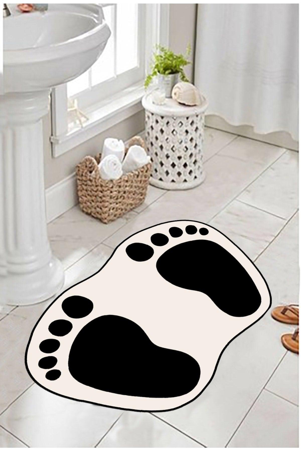 Footprint Mat, Bath Mat, Cream Mat - Swordslife