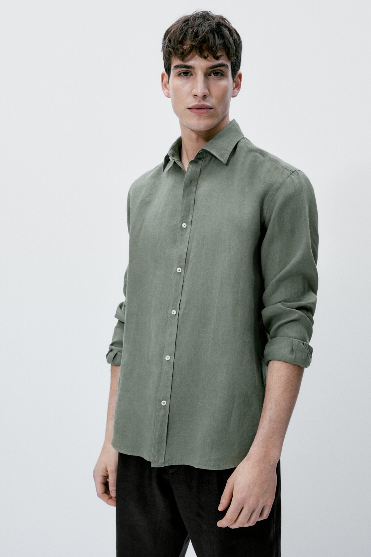 100% Linen Slim Fit Shirt