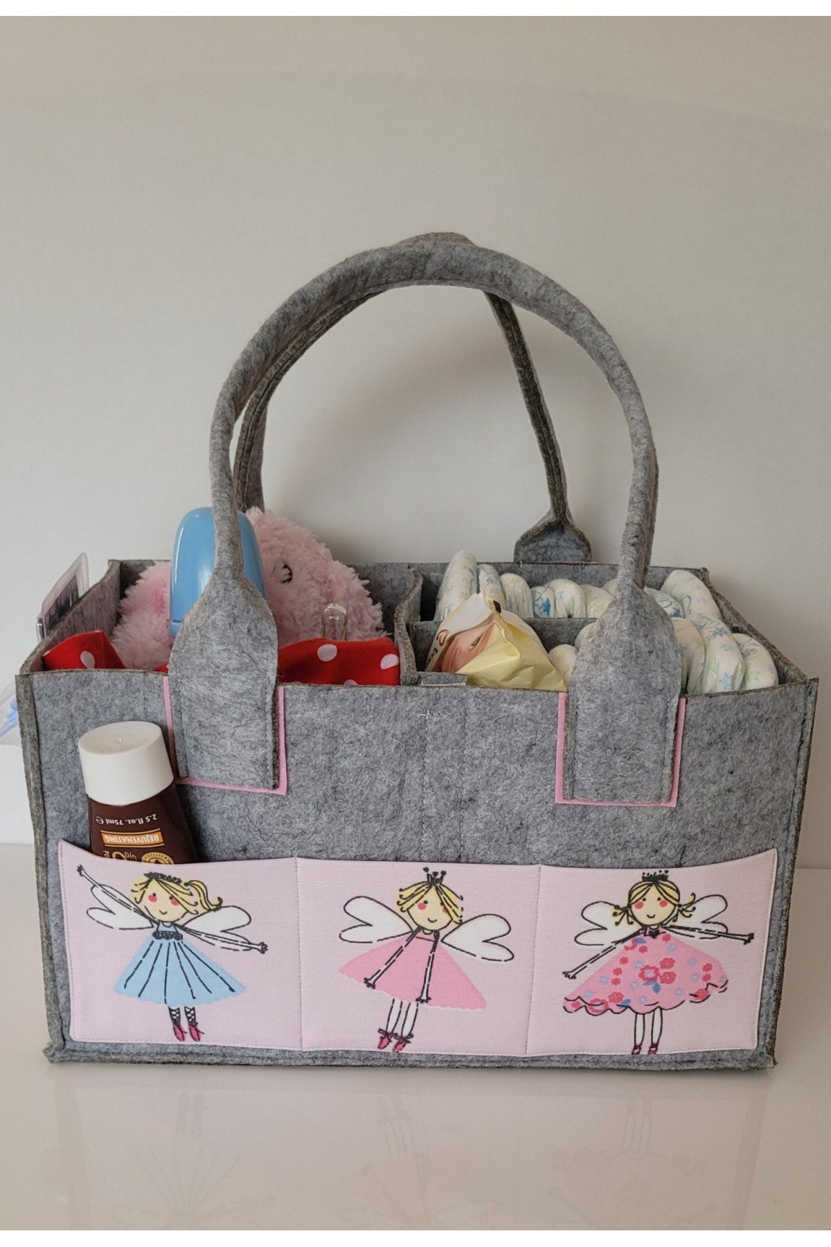 Handmade Multi-Purpose Felt Mother Baby Care And Organizer Bag Functional Organizer