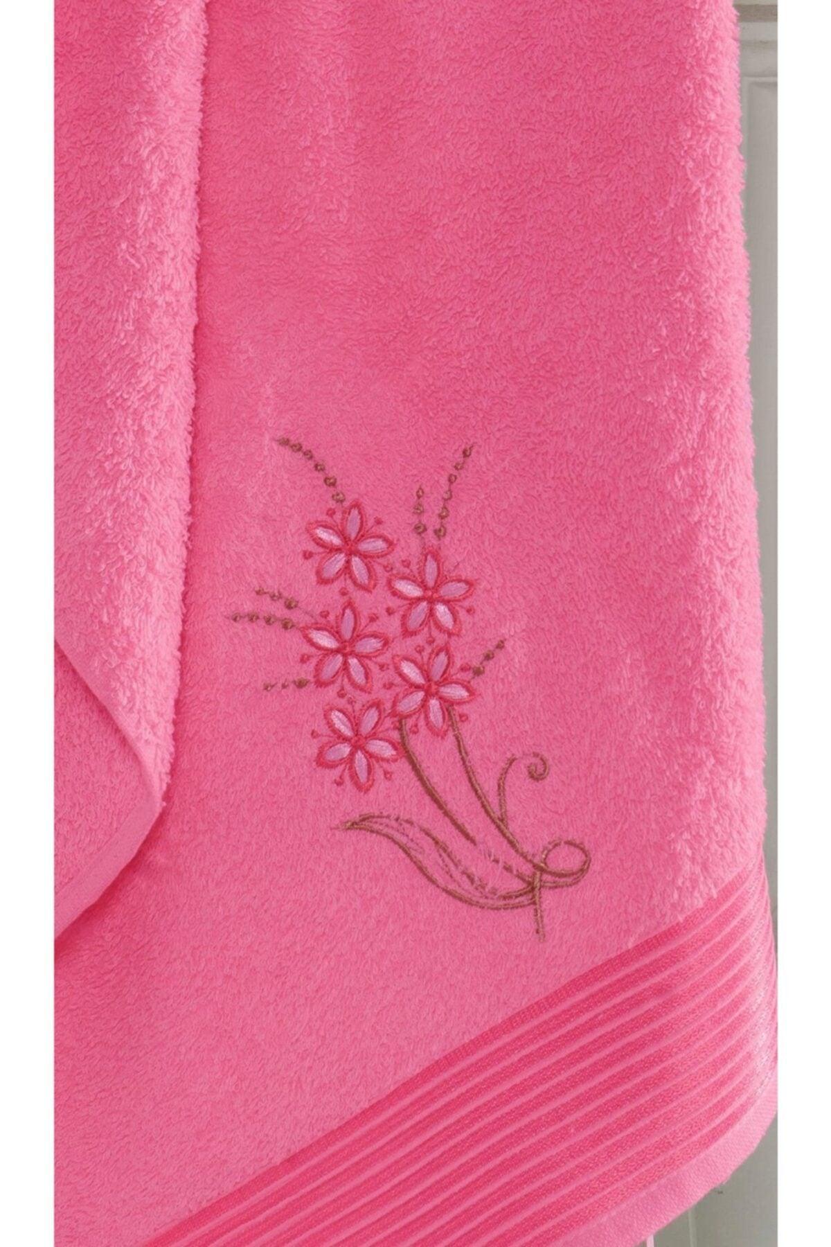 Şilay Towel Bathrobe Set of 2 Fuchsia - Swordslife