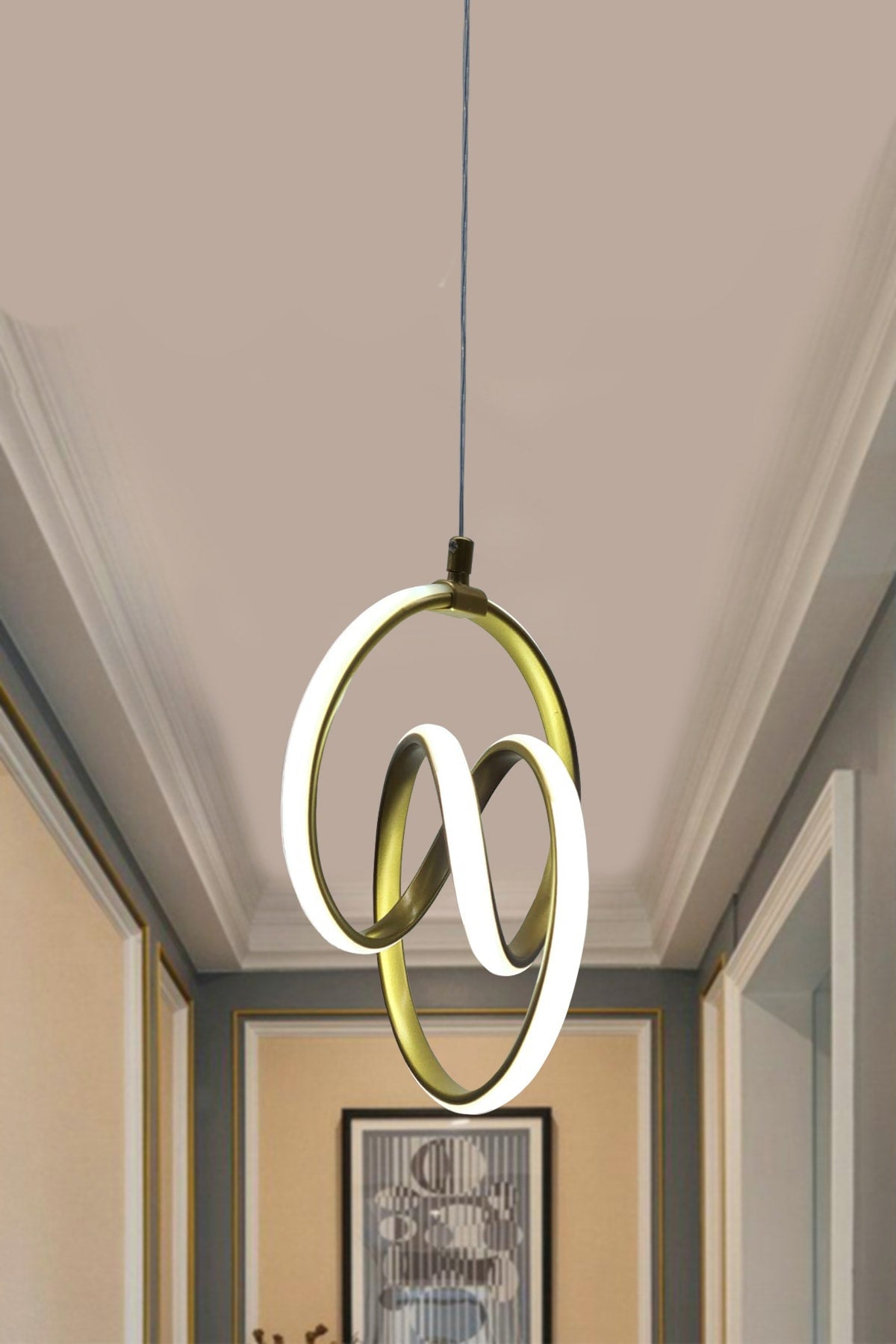 Modern Pendant Lamp Gold Case White Light Led Chandelier 1 Year Warranty Led Chandelier