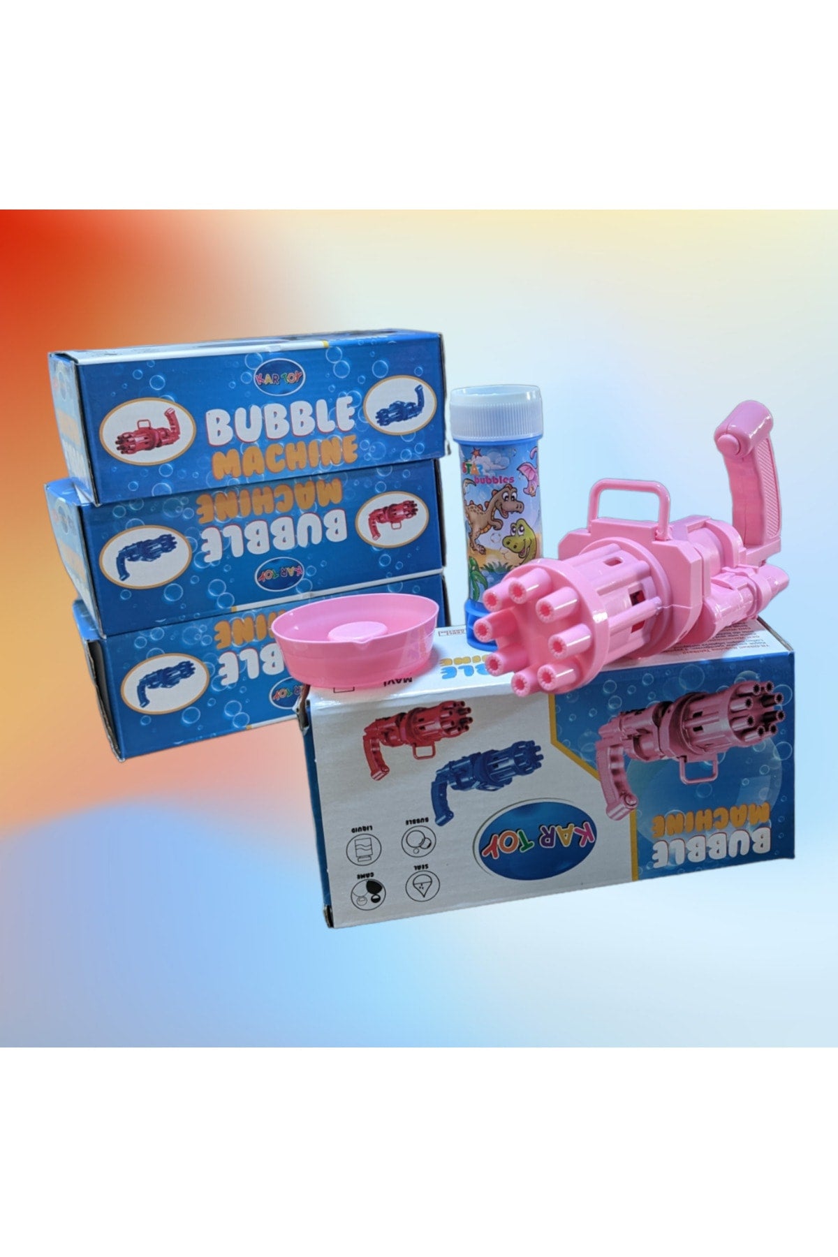 Battery Operated Foam Toy Bubble Foam Machine Gun Bubble Machine 50 Ml Bubble Liquid