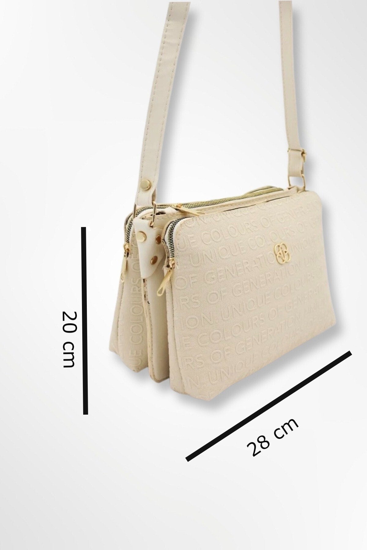 Women's Bag Three Section Shoulder Cross Strap Gogus Bag