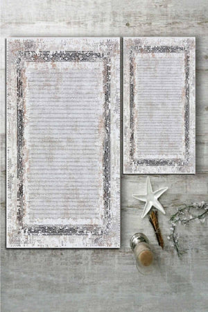 Stripe Detail Antique 2 Carpet Set (60x100/40x60) - Wlly1323 - Swordslife