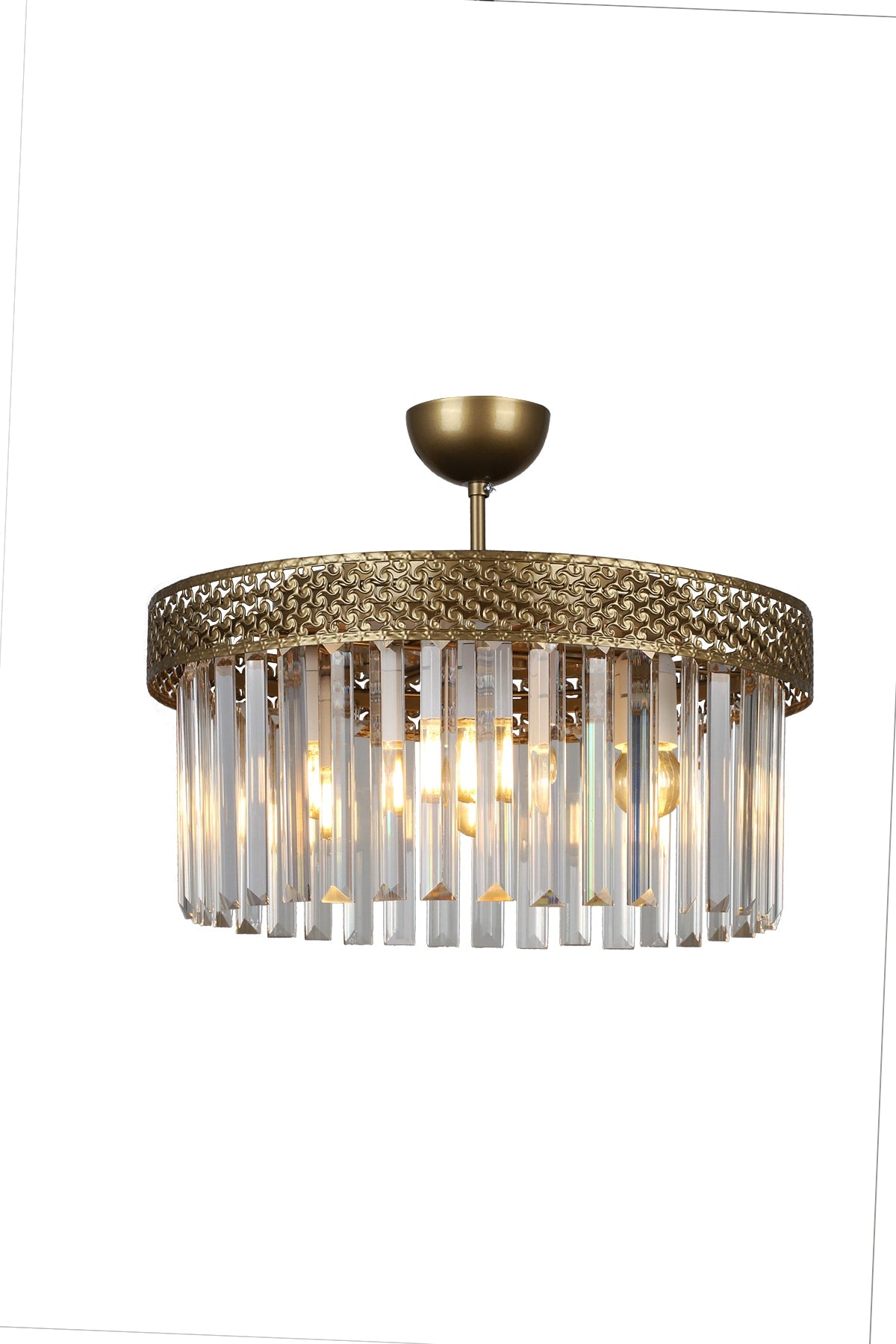 Sitrus 4Th Antique Lux Crystal Stone Chandelier