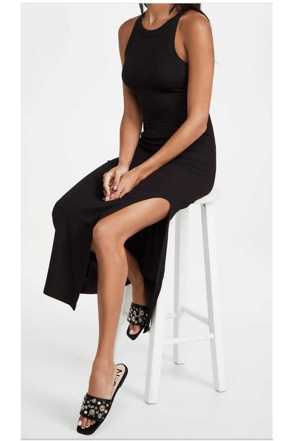 Women Camisole Single Slit Dress - Swordslife