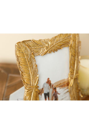 Feathers Frame 20.3x24.8x1.8cm Gold - Swordslife