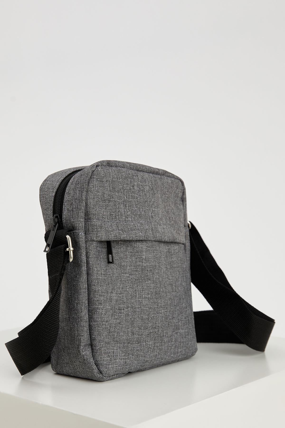 Men'S Gray Cross Shoulder Bag S5667Az21Au