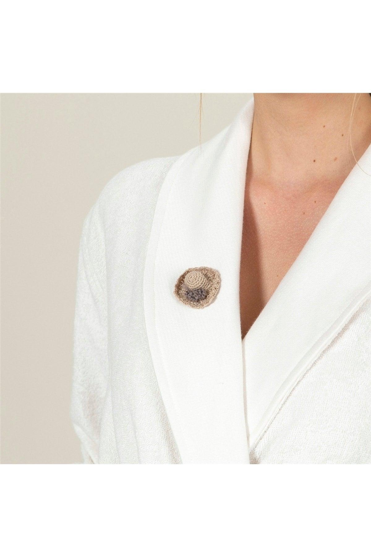 Isla Women's Bathrobe Ecru - Swordslife