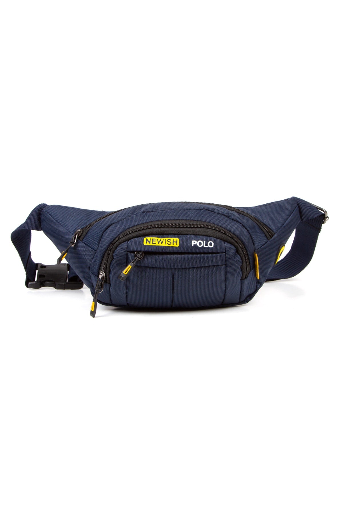 Unisex Impertex Fabric Headphone Outlet Waterproof Shoulder And Waist Bag Cross Strap Navy Blue