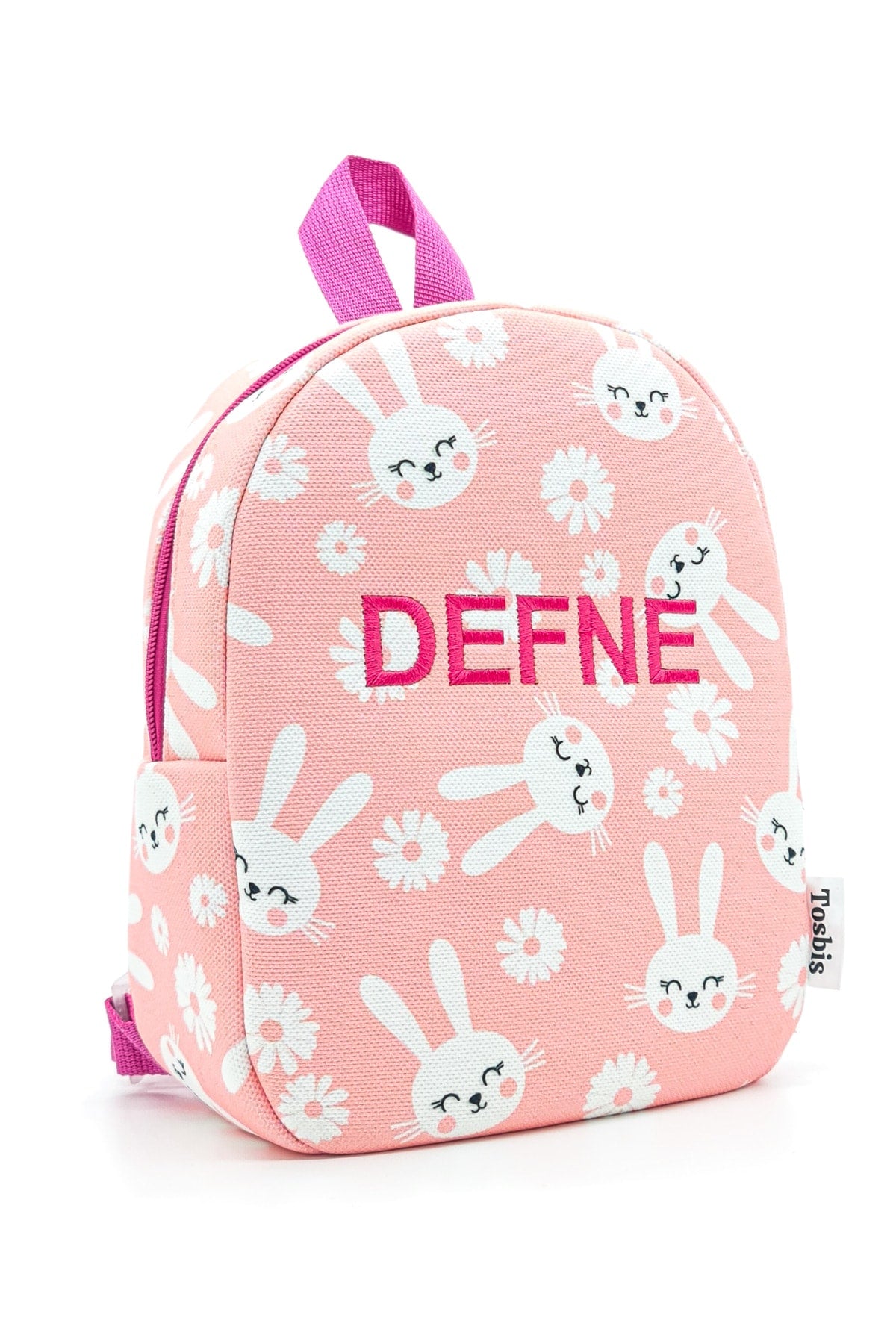 [ We Write The Name You Want ] Cute Rabbits 0-8 Years Old Children'S Backpack, Kindergarten-Nursery Bag