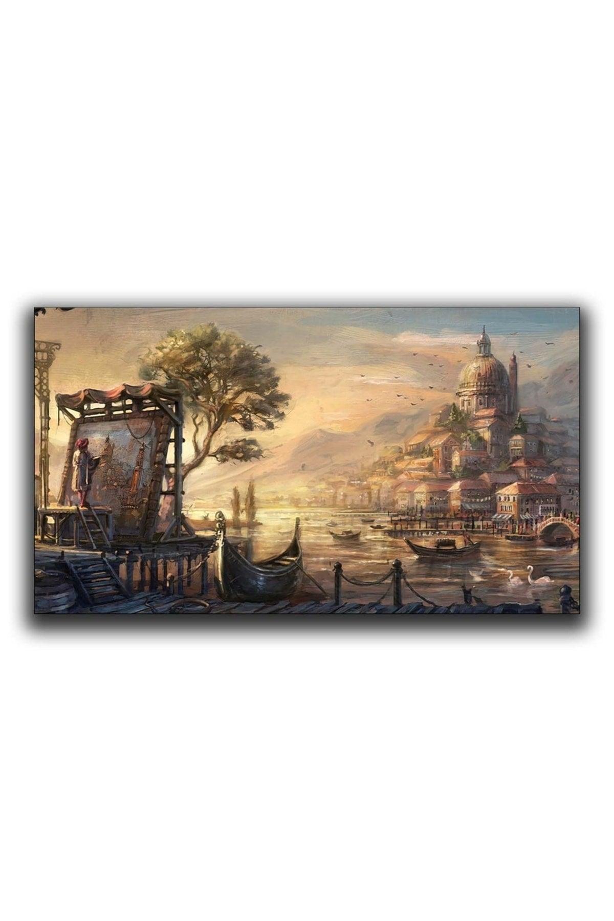 Venetian Oil Painting Textured Canvas Painting - Swordslife