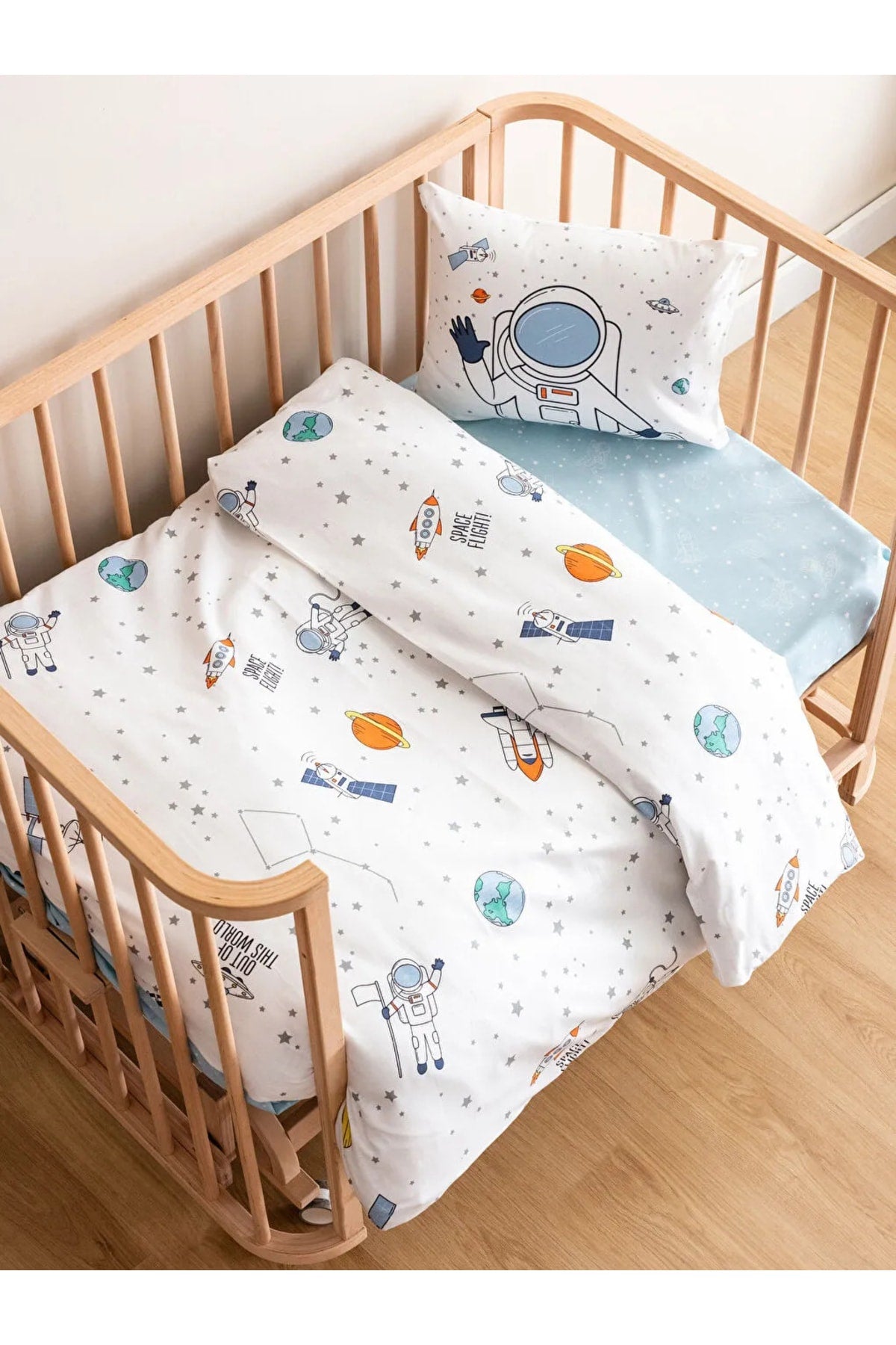 Lcw Home Patterned Cotton Baby Duvet Cover Set