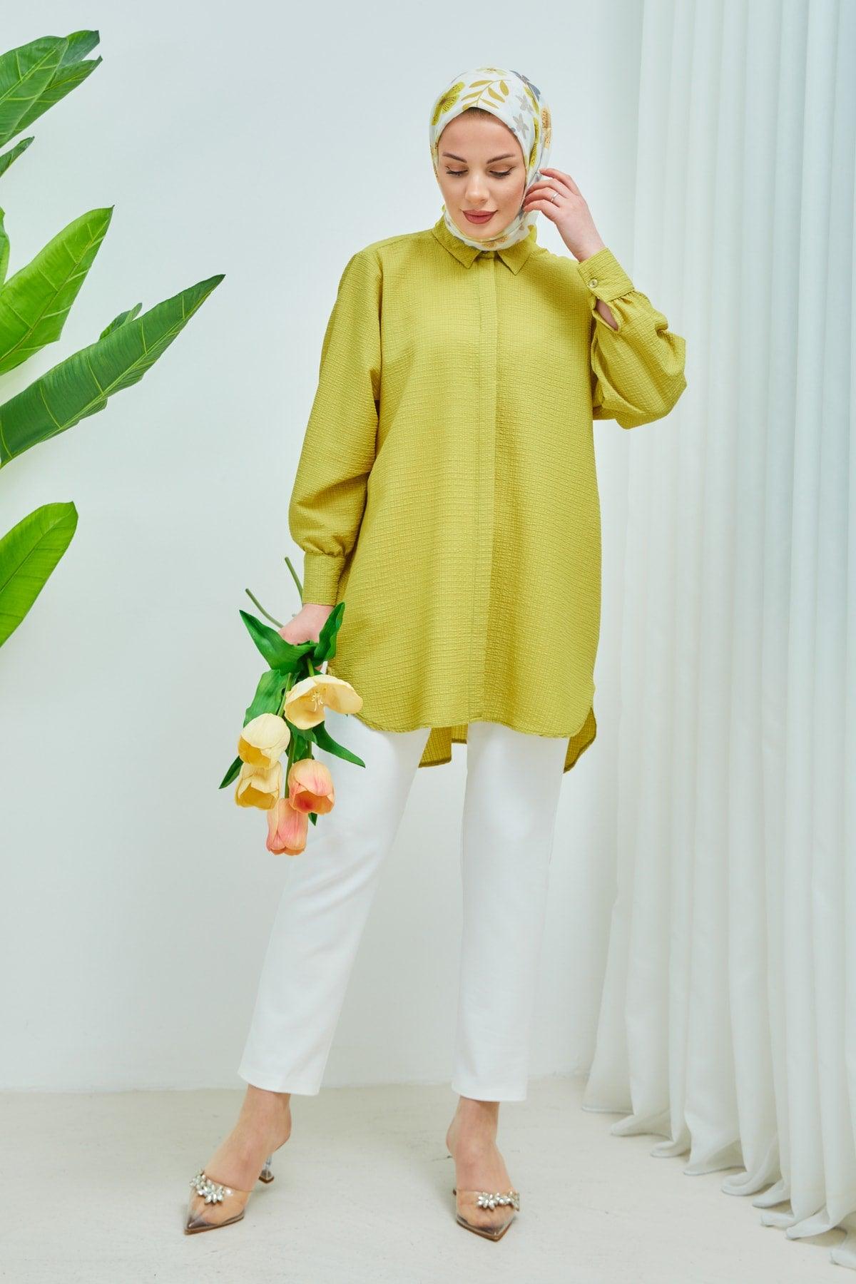 Women's Hijab Oversize See-through Shirt - Swordslife